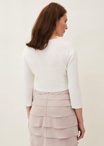 Phase Eight Salma Lightweightted Knitwear White Australia | YE8794126